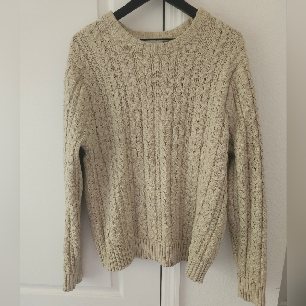 Cable knit sweater